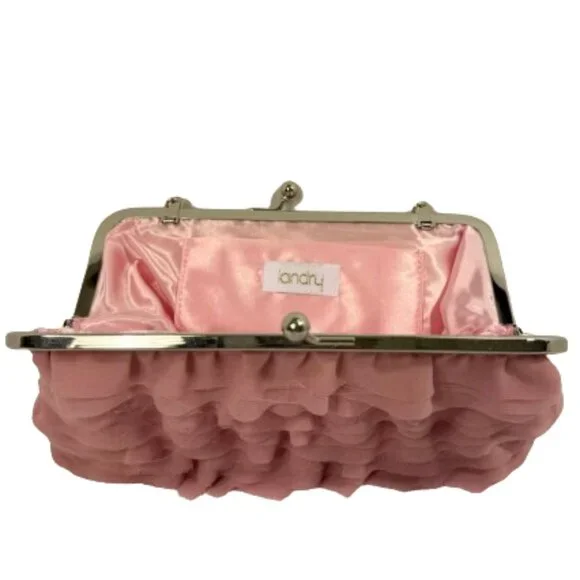 NWT Kate Landry Pink Ruffle Bag - Picture 4 of 8